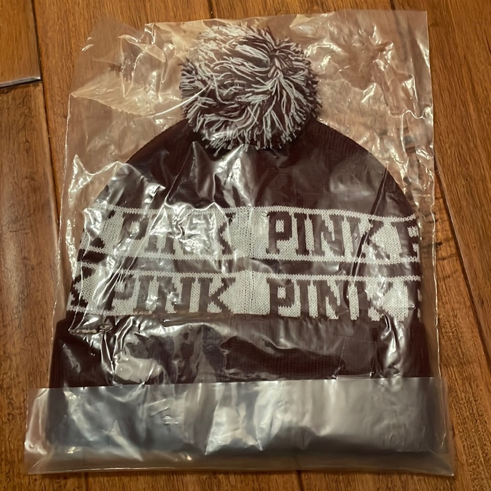 NEW Pink Maroon Beanie - still in package